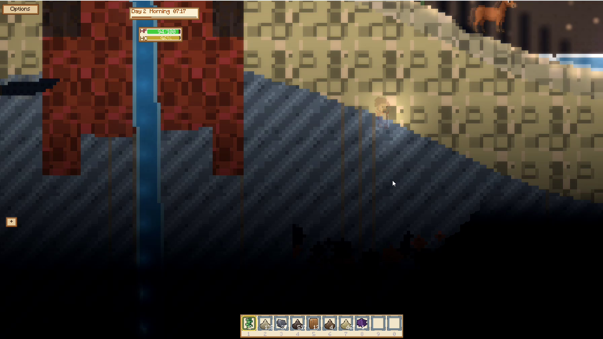 Torch-lit dawn dunes